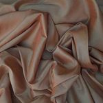 PRESTIGE Plain Two Tone Shot Silk Taffeta Fabric - Per Metre (Wheat Slub Effect)