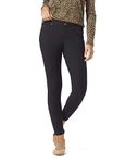 HUE Women's Ultra Soft Fleece Lined Denim Leggings, Black, M UK