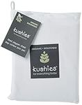 Kushies Baby Organic Jersey Play Pen Fitted Sheet, White