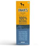 Yakies by HUFT Vegetarian Natural Dog Chew Bone - 60 gm Each | Pack of 3, Medium Size Natural Long-Lasting Treat | Preservative-Free | High Protein Chew for Dogs, All Life Stages