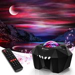 Seianders Plastic Aurora Lights Star Projector,Galaxy Projector With Remote Control,Sky Night Light Projector For Kids Adults,Bluetooth Music Speaker,Room Decor For Bedroom/Ceiling/Party/Home(Black)