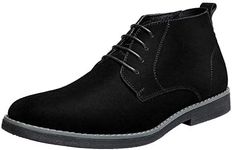 Bruno Marc Men's Chukka Black Suede