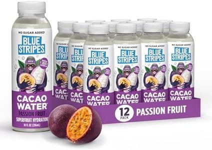 Blue Stripes Passion Fruit Cacao Water - Hydration Drink (10floz, 12pk)
