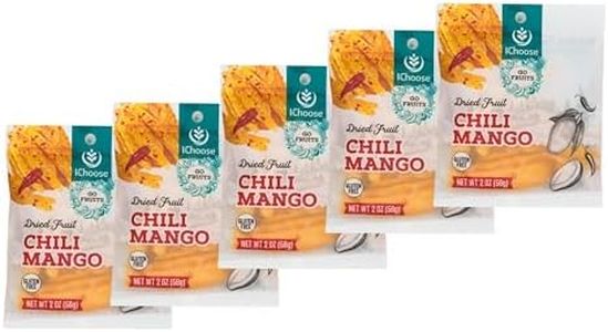 IChoose Go Fruits Dried Tropical Fruit Snack, Gluten-Free, No Artificial Colors, 2 oz (56 g), Resealable Bag (Chilli Mango)