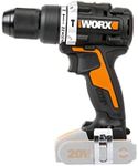 WORX 20V Cordless Brushless 13mm Hammer Drill Skin (POWERSHARE Battery/Charger not incl.) - WX352.9