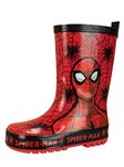 Marvel Kids Wellington Boots Spiderman Red 8