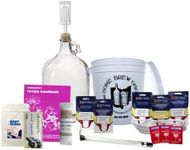 Home Brew Ohio Upgraded 1 Gallon Wine from Fruit Kit - Includes Mini Auto-Siphon