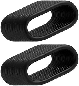 BIKICOCO 1-1/2'' Metal Oval Ring Buckle Loops Non Welded for Leather Purse Bags Handbag Straps, Black - Pack of 20