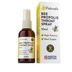 Propolis Throat Spray - 50ml Natural Immune Supporting Vegetarian Bee Propolis to Soothe Irritation and Sore Throats - UK Manufactured