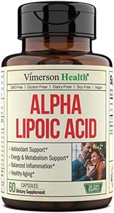 Alpha Lipoic Acid - ALA Nerve Support Supplement 650mg for Inflammation, Energy, Metabolism, Antioxidant & Aging Support. High Potency Alpha-Lipoic Acid - Vegan, Non-GMO. Made in the USA. 60 Capsules