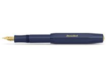 Kaweco CLASSIC SPORT Fountain Pen Navy Blue with 23 Carat Gold-Plated Steel Nib and Iridium Tip for Ink Cartridges I Sport Fountain Pen 13 cm I Nib: F (Fine)