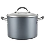 Circulon A1 Series with ScratchDefense Technology Nonstick Induction Stockpot with Lid, 8 Quart, Graphite