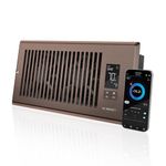 AC INFINITY AIRTAP T4, Quiet Register Booster Fan with Thermostat Control. Brown Bronze Vent. Fits 4 In x 10 In Registers.