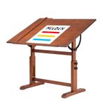 MEEDEN Extra Large Drafting Table: 42'' x 30" Drawing Table Desks - Height Adjustable Wooden Art Craft Table - Artist Studio Tilting Table for Painting Writing Reading