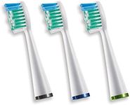 Waterpik Standard Brush Heads, Replacement Sonic Toothbrush Heads for Sensonic and Complete Care, 3 count (Pack of 1) (SRRB-3E)