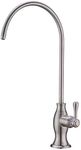 Drinking Water Purifier Faucet, Delle Rosa Commercial Water Filtration Faucet for Under Sink Water Filter System Modern Best Brass Brushed Nickel Kitchen Bar Sink Drinking Water Faucet