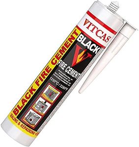 Black Fire Cement 1250 C - 310ml for Fireplace, Stove, Boilers etc