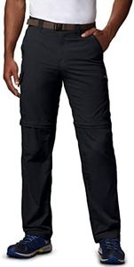 Columbia Mens Silver Ridge Convertible Pant, Black, 40
