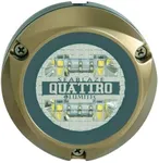 Lumitec Lighting 101459, LED Underwater Light, Surface Mount, Zambezi Quattro, Dual Color White/Blue