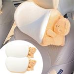 UINSUE Car Headrest Pillow 2PCS Plu