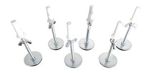 Tech Team #00829 Bed Frame Glides, Wing Nut Adjustment, Adjustable up to 4 Inches, 6 pcs.