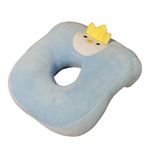 CavspkArt Office Nap Pillow Memory Cotton, Cute Pillow with Ear Hole, Soft Nap Pillow, Ear Pillow for Side Sleepers for Ladies, Girls, Kids (Blue Penguin)