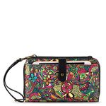 Sakroots Women's Large Smartphone Crossbody Bag in Coated Canvas, Convertible Purse, Rainbow Spirit Desert 2, One Size