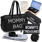 Beduma Home Mommy Bag for Hospital, Mommy Hospital Bag, Hospital Bags for Labor and Delivery, Hospital Bag Essentials, Black, 17 x 12 x 1 inches