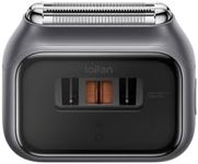 Laifen P3 Pro 3-Blade Electric Shaver, Proprietary Dual Linear High-Speed Motors 12000 cuts/min*2, 100-Minute Battery Life, IPX7 Waterproof Travel-Friendly (Space Gray Aluminum Alloy)