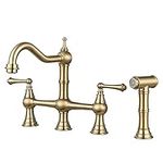 WOWOW Brass Kitchen Faucet Bridge w