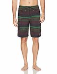 O'Neill Men's Santa Cruz Stripe Boardshort Board Shorts, Rasta, 46