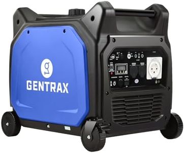 Gentrax Inverter Generator - 6.6Kw Max, 6.0Kw Rated, Pure Sine, Remote Start, Petrol, Portable for Camping Home - Blue