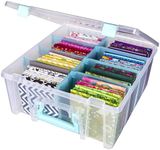 ArtBin Super Satchel Double Deep Compartment Box - Art Storage with 8 Removable Compartments, Smart Closure for Craft Supplies