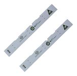 HUAYUWA 2Pcs LED Lamp Bar Fits for Haier BCD-575WDBI 0064001827 Front-door Refrigerator