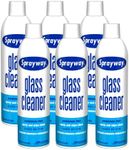 Sprayway Glass Cleaner with Foaming Spray for a Streak-Free Shine for Home and Automotive Use, 19 oz., Pack of 6