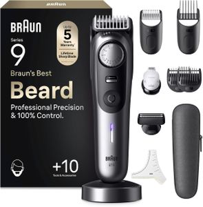 Braun Series 9 Beard Trimmer – Black, Precision Grooming