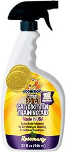 Bodhi Dog 3-in-1 Cat & Kitten Training Aid - Feline Deterrent Spray for Indoor and Outdoor Use - Protect Furniture, Rugs and Plants - Establish Boundaries & Keep Cats Off - Made in USA (32 Fl Oz)