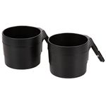 Diono XL Car Seat Cup Holders for Radian and Everett Car Seats, Pack of 2 Cup Holders, Black