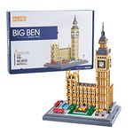 FULHOLPE Big Ben Model Building Blocks Kit, 6473 Pieces Landmark Architecture Mirco Bricks Model Set, Nano Blocks London Clock Tower Construction Toy Not Compatible with Major Brands