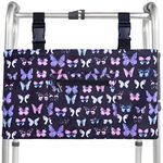 Wheelchair Bag, Universal Coloured Butterfly Walker Bag for Most Wheelchairs, Walker, Rollator, Scooter