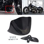 Bid4ze Vivid Black Front Chin Spoiler Air Dam Fairing Cover w/Mounting Bracket For Harley Dyna Street Bob Fat Bob Wide Glide 1999-2005