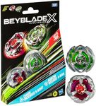 Beyblade X Chain Incendio 5-60HT and Arrow Wizard 4-60N Top Dual Pack Set, Includes 2 Right-Spin Tops, Spinning Toys for 8+ Year Old Kids, High-Speed Battles, Idea for Boys and Girls