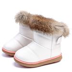 Kids Snow Boots Toddler Girls Boys Waterproof Toddler Winter Boots Lightweight Fur Lined Winter Shoes Outdoor Indoor Baby Walking Boots (Toddler/Little Kid)