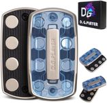 Fidget Toys Adults - Sound & Silent Handheld Cool Fidget Slider - Metal Sensory Toys for Adults Stress Relief, Focused, Anxiety, Time Passing - Travel, Classroom, Office, Car, Home(Clear Blue)