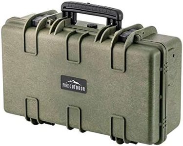 Monoprice Weatherproof Hard Case - 22in x 14in x 8in, OD Green with Customizable Foam, Shockproof, IP67