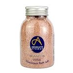 Absolute Aromas Relaxation Fine Himalayan Bath Salt 300g - Natural Pink Fine Himalayan Salt Infused with 100% Pure Essential Oils of Bergamot, Clary Sage, Lavender and Petitgrain