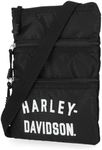 Harley-Davidson Womens Deluxe Nylon Crossbody Bag With Adjustable Shoulder Strap