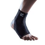 LP Extreme Ankle Support, Ankle Brace with Breathable Compression - Effective Sports Injury Rehabilitation & Chronic Ankle Pain Relief, Black - Large