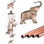 Wind Chime, Elephant Wind Chimes, Elephant Gifts, Outdoor Decorations Wind Chime, Vintage Commemorative Wind Chimes Gift For Mom And Woman, Elephant Copper Decoration Birthday And Valentine Gift