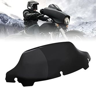 AUTOVIC 7" Black Wave Windscreen Windshield For Harley Touring Electra Street Glide Ultra Limited Trike Tri Glide Ultra Classic FLHT FLHX FLHXS FLHTK 2014-2019